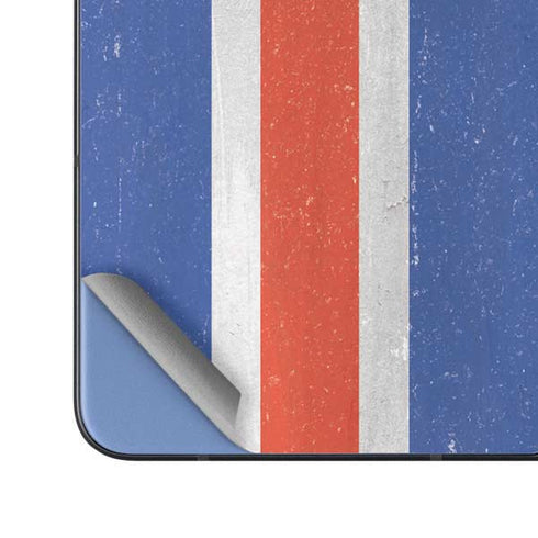 Iceland Flag Distressed Galaxy Z Fold5 5G Skin